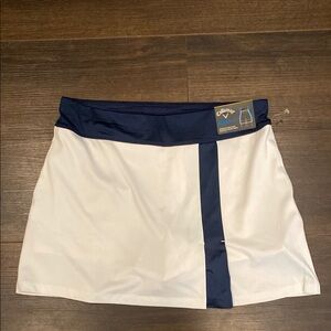 Callaway White and Navy Golf Skirt